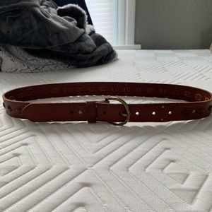 Leather belt